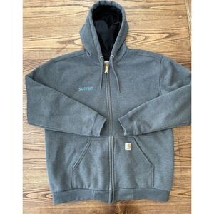 Carhartt Men's Medium Rain Defender Rutland Thermal-Lined Hooded Zip Sweatshirt